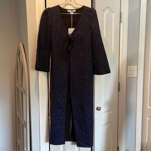 NWT XS The Lou Lou Duster Jacket in Midnight Tweed